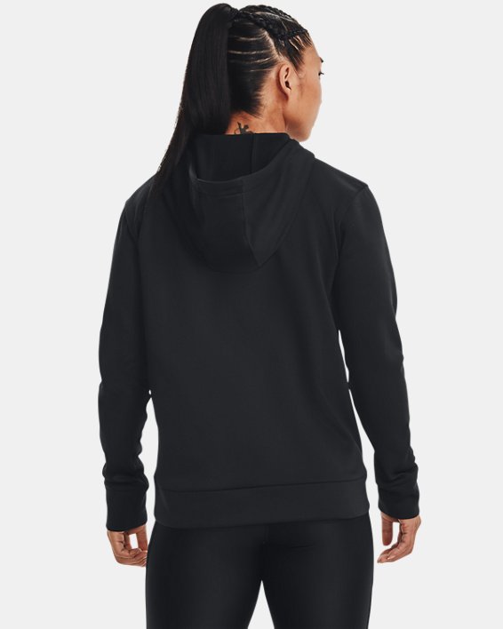 Sudadera con capucha Armour Fleece® Left Chest para mujer, Black, pdpMainDesktop image number 1